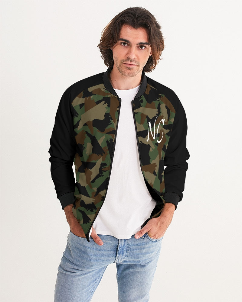 North Carolina camouflage Mens Bomber Jacket