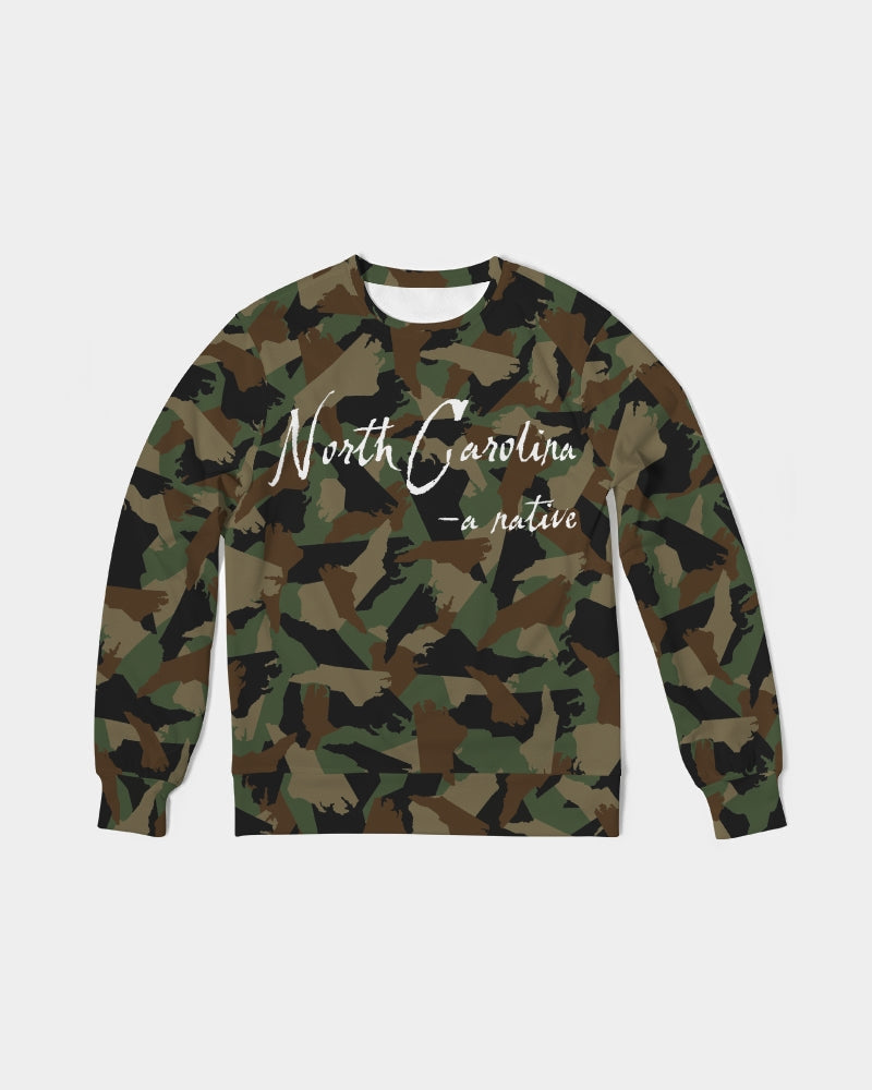 North Carolina camouflage Men's Classic French Terry Crewneck Pullover