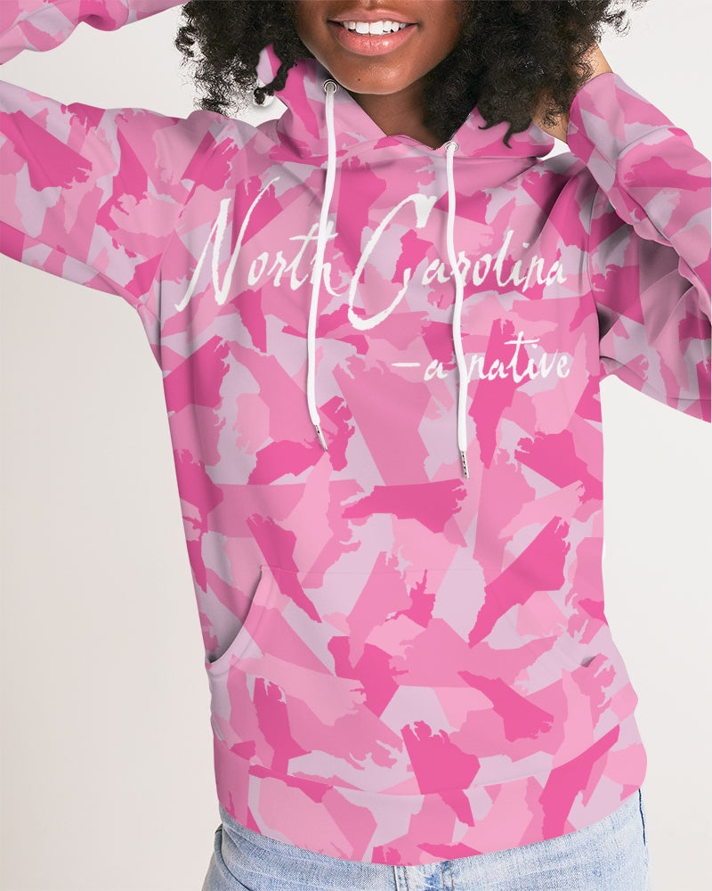 North Carolina pink camo Women's Hoodie