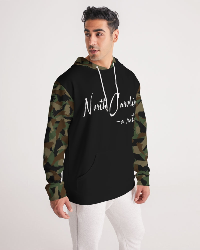 North Carolina black with Camouflage sleeve Men's Hoodie sweatshirt