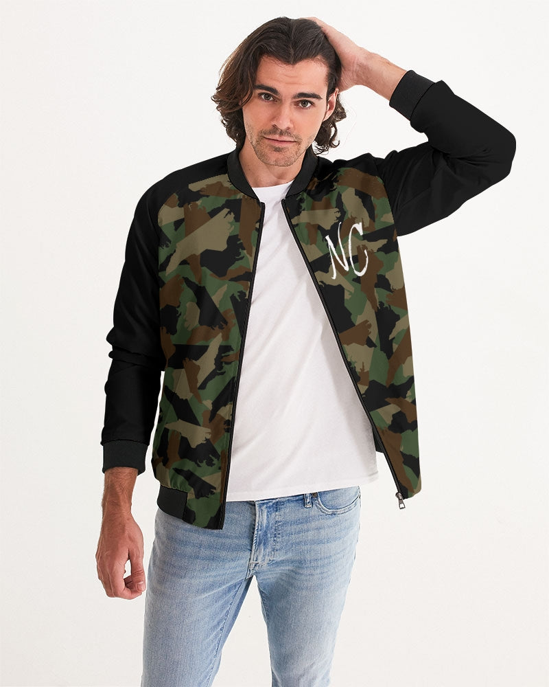 North Carolina camouflage Mens Bomber Jacket