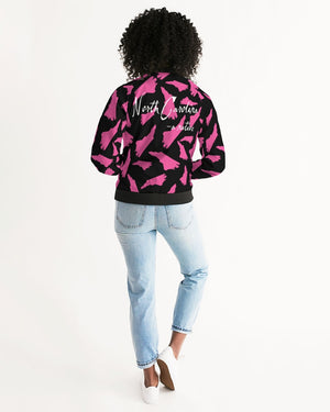 pink camo Women's Bomber Jacket