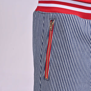 Hickory stripe joggers