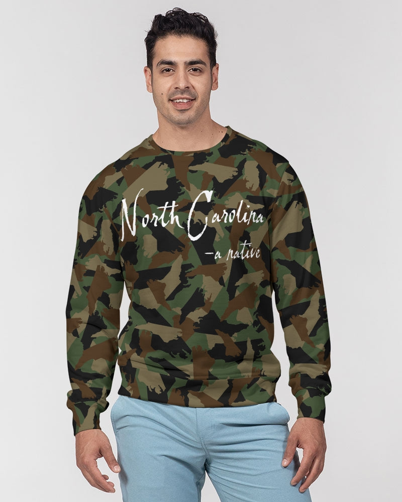 North Carolina camouflage Men's Classic French Terry Crewneck Pullover